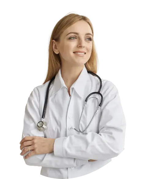 Caregiver helping client at home